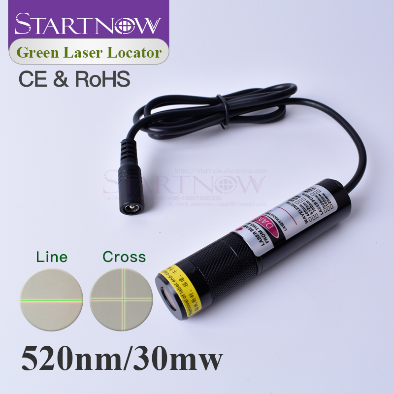 Industrial Green Laser Pointer - Zielony pozycjoner laserowy 520nm 30mW, zielony