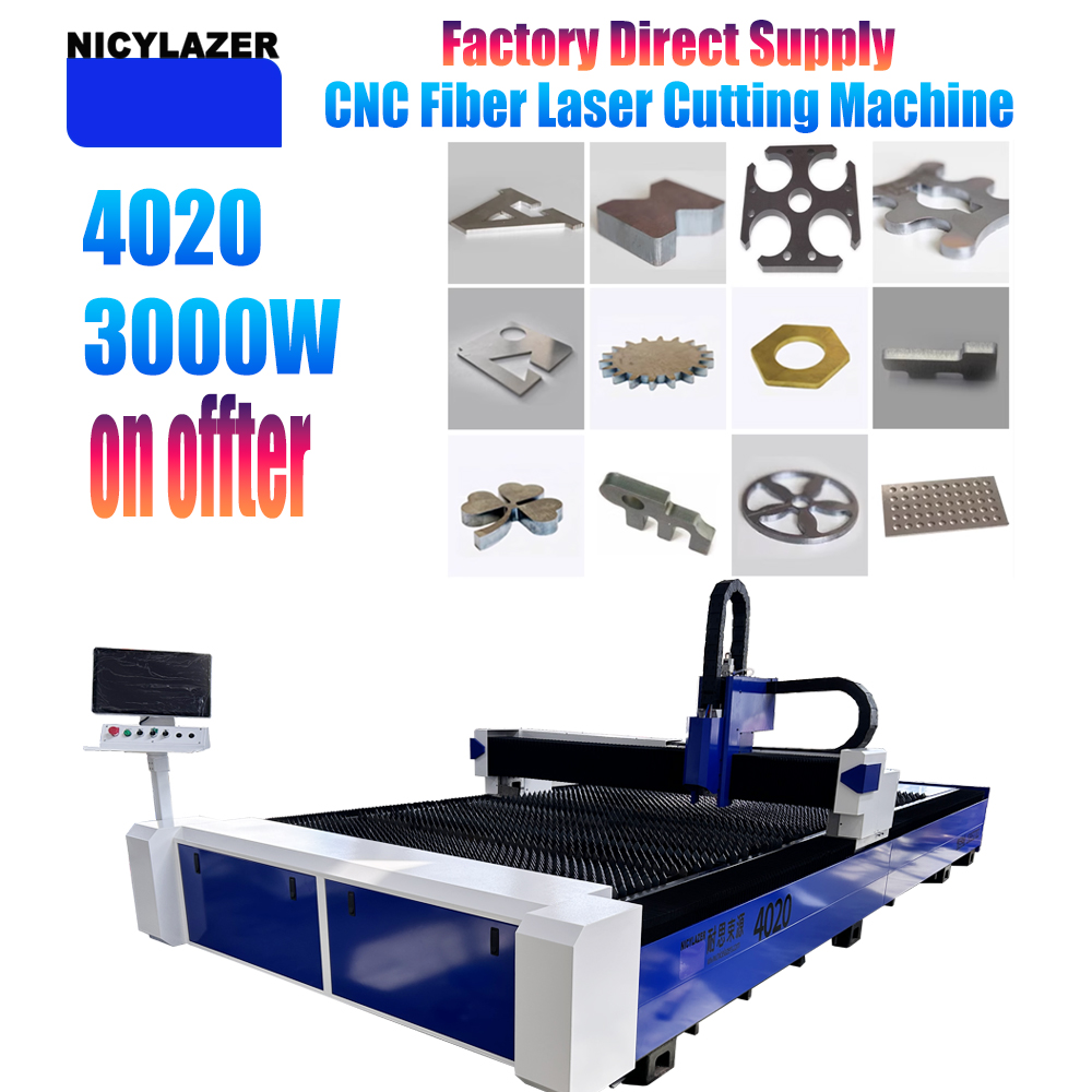 Industrial Laser Metal Cutter - NICYLAZER CNC 3000W 4020 Włóknowa Wycinarka