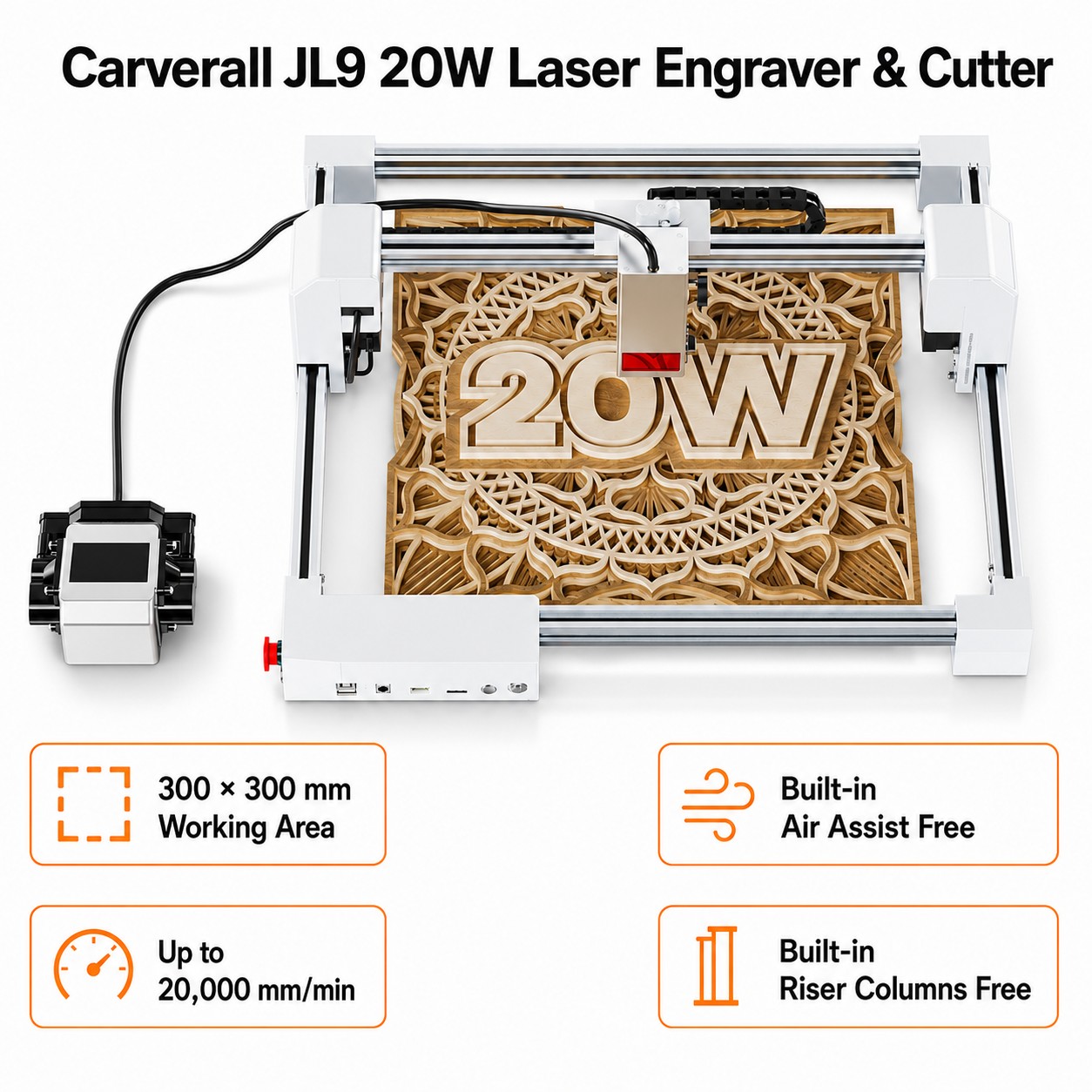 Carverall JL9 20W Laserowy Gra – Industrial Laser Blasting recenzja i cena